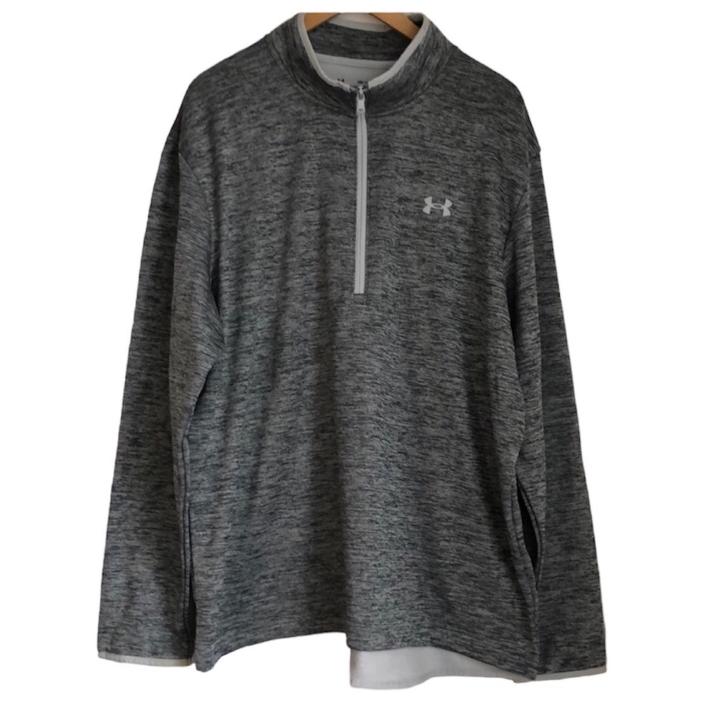 Under Armour Men's Gray Heather 1/4 Zip Pullover